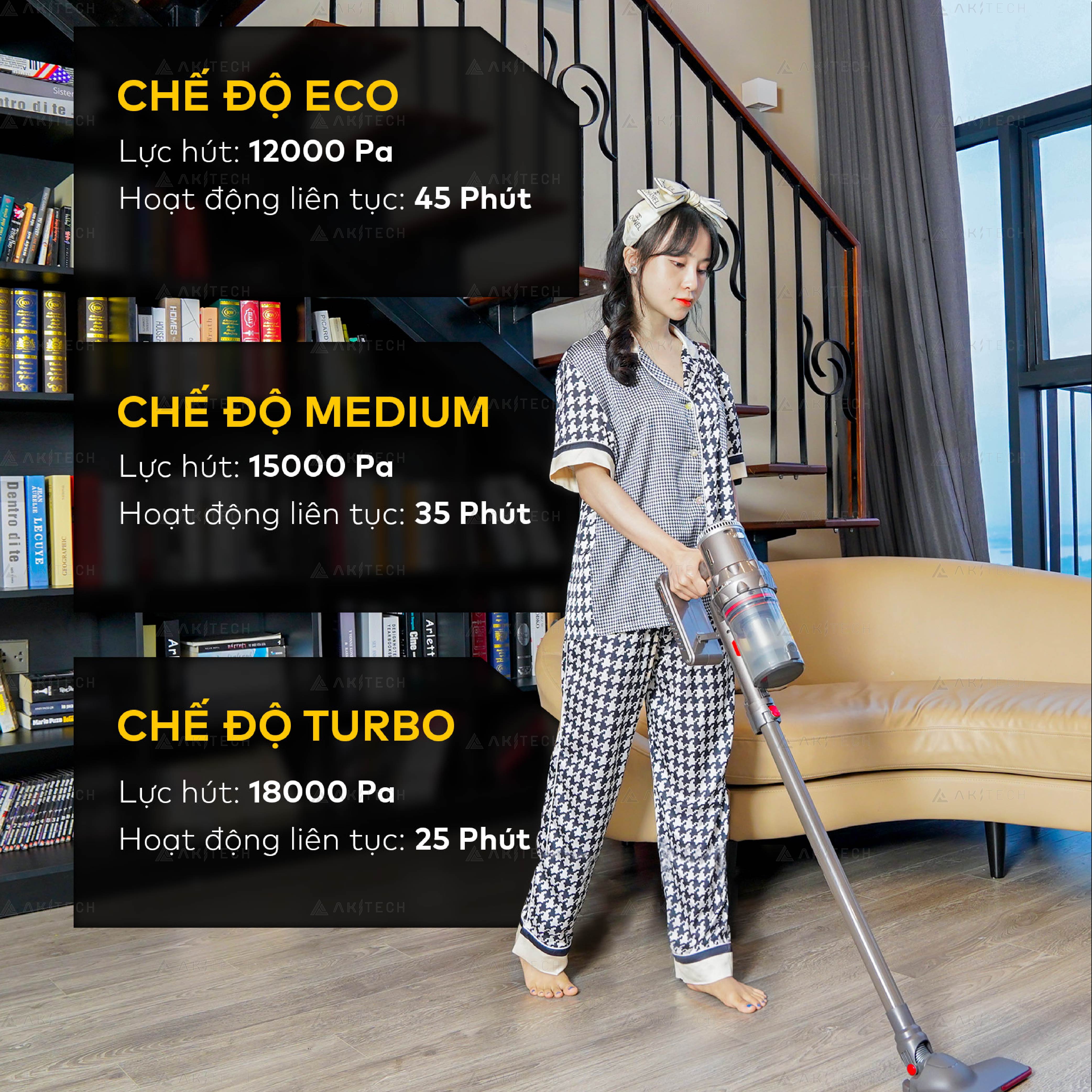 3 chế độ hút